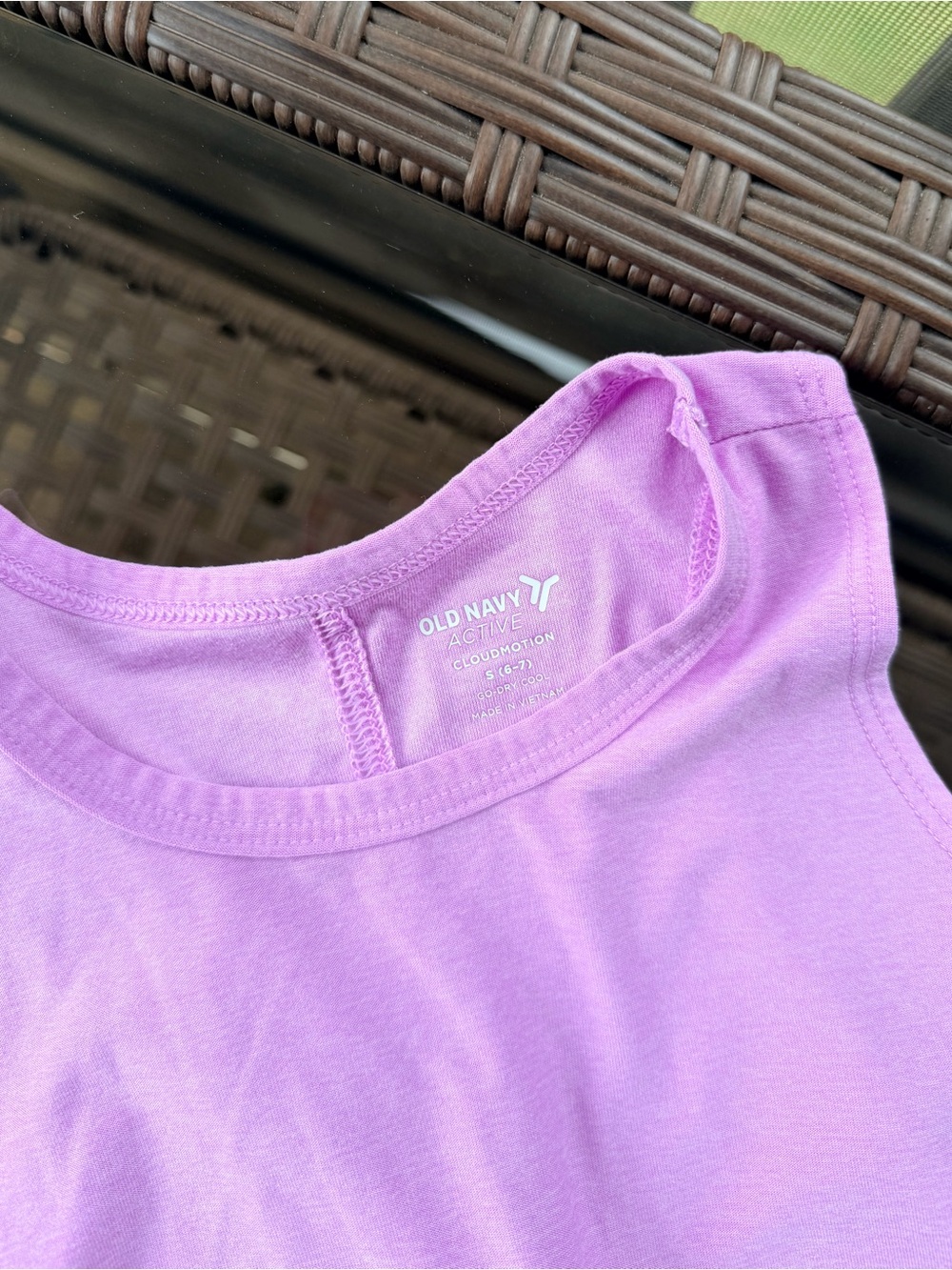 Old Navy Active Girls' Sleeveless Tank Tops - Pink, Lavender, Blue Size Small - Picture 3 of 4